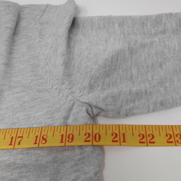 GAP Factory Cardigan Sweater Ladies size L Balloon Sleeve Cotton Light Grey NEW - Picture 5 of 6